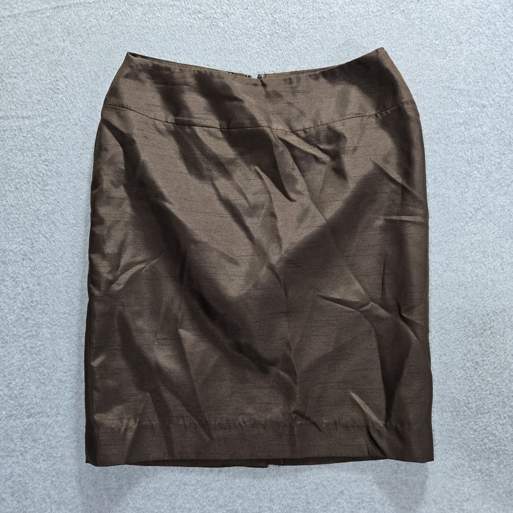 Victor Costa Skirt Brown Size 10 Womens Lined Vintage Formal Evening